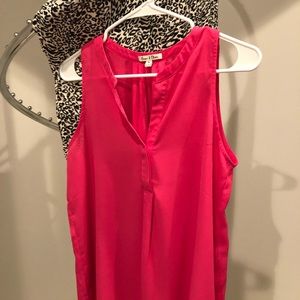 Thick strap polyester tank top